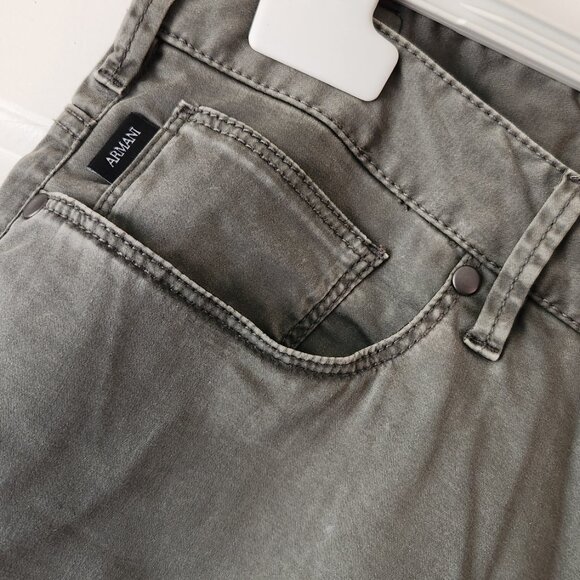 ARMANI Jeans ITALY Pants Khaki Fit sz M-6 Cotton Blend - Saks Fifth Ave purchase - Picture 6 of 16